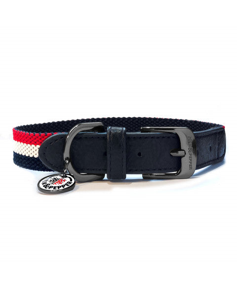 Courchevel tricolor halsband met gesp-sluiting